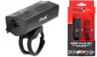 Osvetlenie na bicykel Prox AERO PLUS SET 400 lm USB